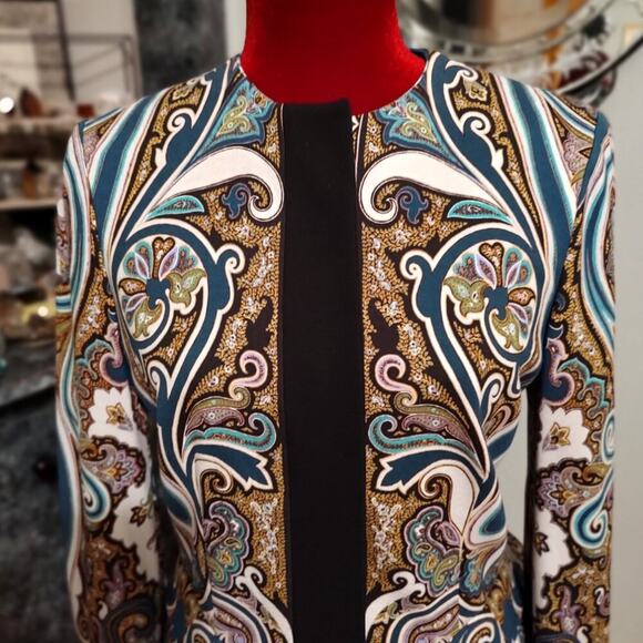 ETRO Blazer Multi Paisley Size 44  NEW   NWT - Picture 1 of 11